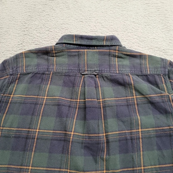 Eddie Bauer Shirt Mens XL Green Flannel Outdoors Medium Weight Casual Campcore - Picture 7 of 14
